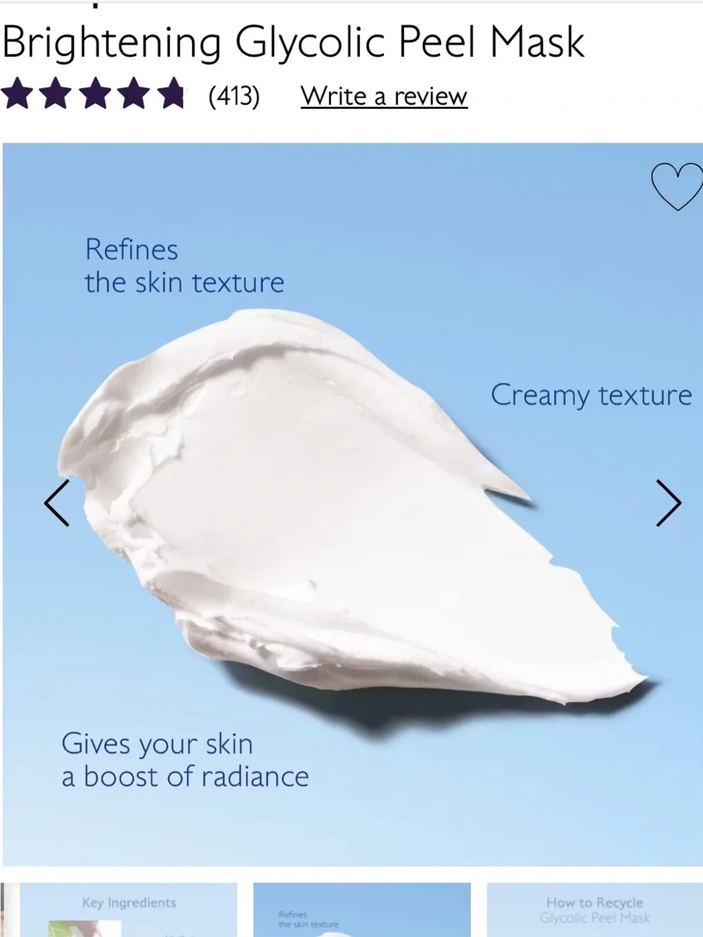 Caudalie Vinoperfect Glycolic Peel Mask – 75ml